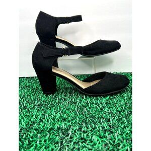 DexFlex Suede pump shoe‎ Women's Size 6 Comfort Black Suede Heel Pump Shoes